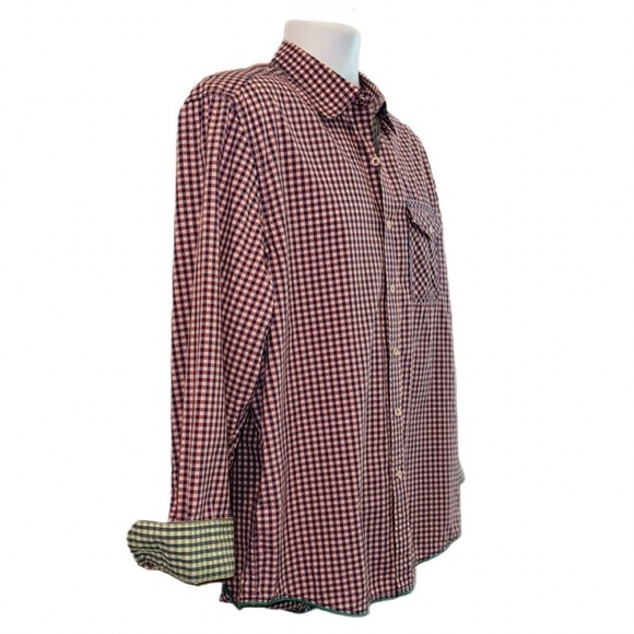 Tommy Bahama Gingham Button-Up Shirt Men’s Large Vintage-Inspired - Picture 3 of 16